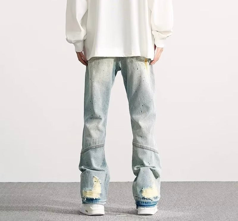 DESTROYED URBAN JEANS – SPLASHED & EDGY