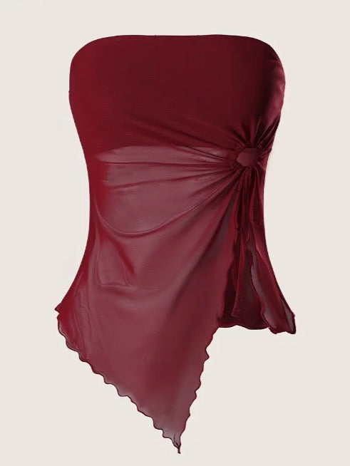 TRÄGERLOSES BANDEAU-TOP