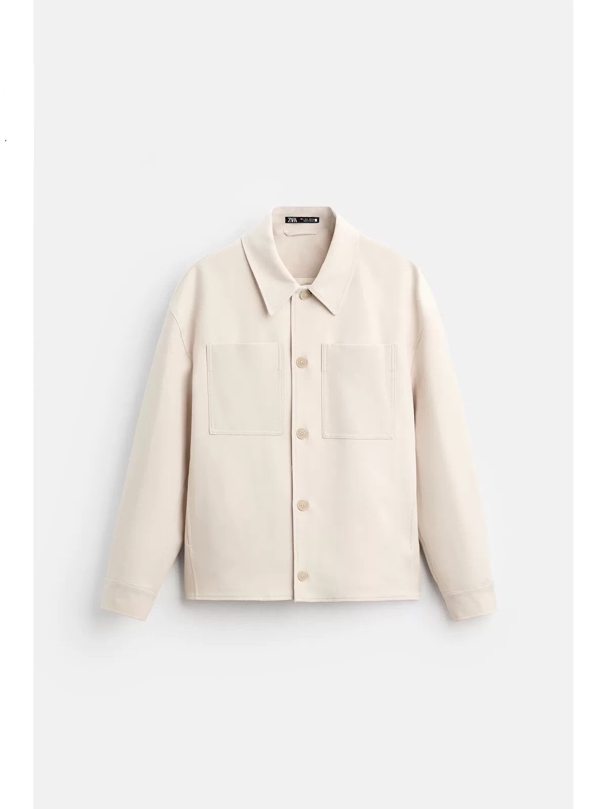 OVERSHIRT MIT UMLEGEKRAGEN