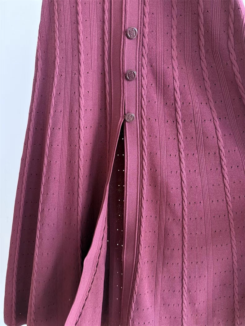 BURGUNDY SOMMERKLEID