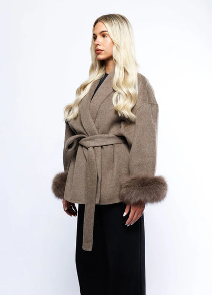 WOOLCOAT WITH FUR