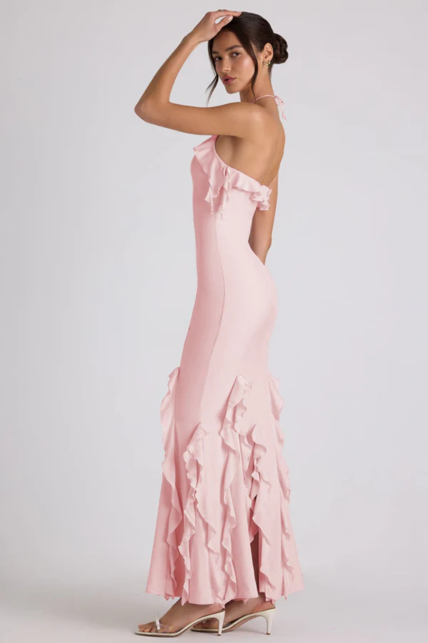 ROSIE MAXIKLEID MIT VOLANTS