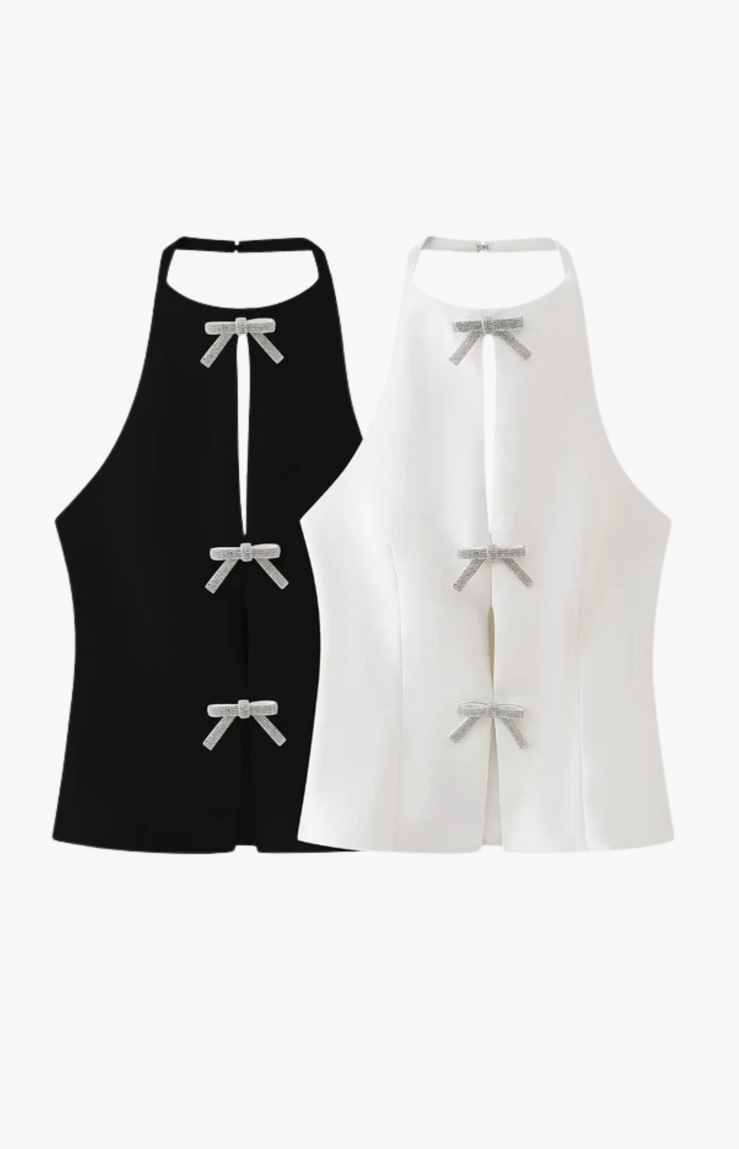 GLIMMER TOP MIT SCHLEIFEN