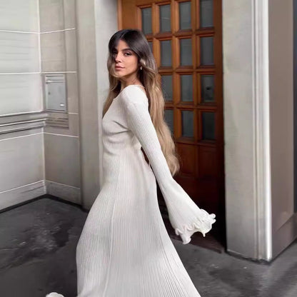 WHITE ELEGANCE MAXIKLEID