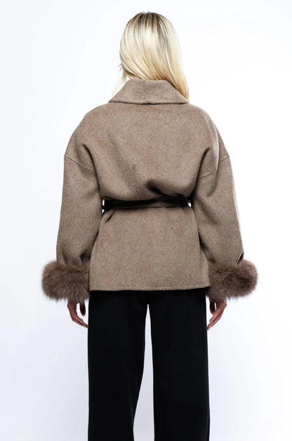 WOOLCOAT WITH FUR