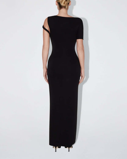 LAMYA ONE-SHOULDER MAXIKLEID