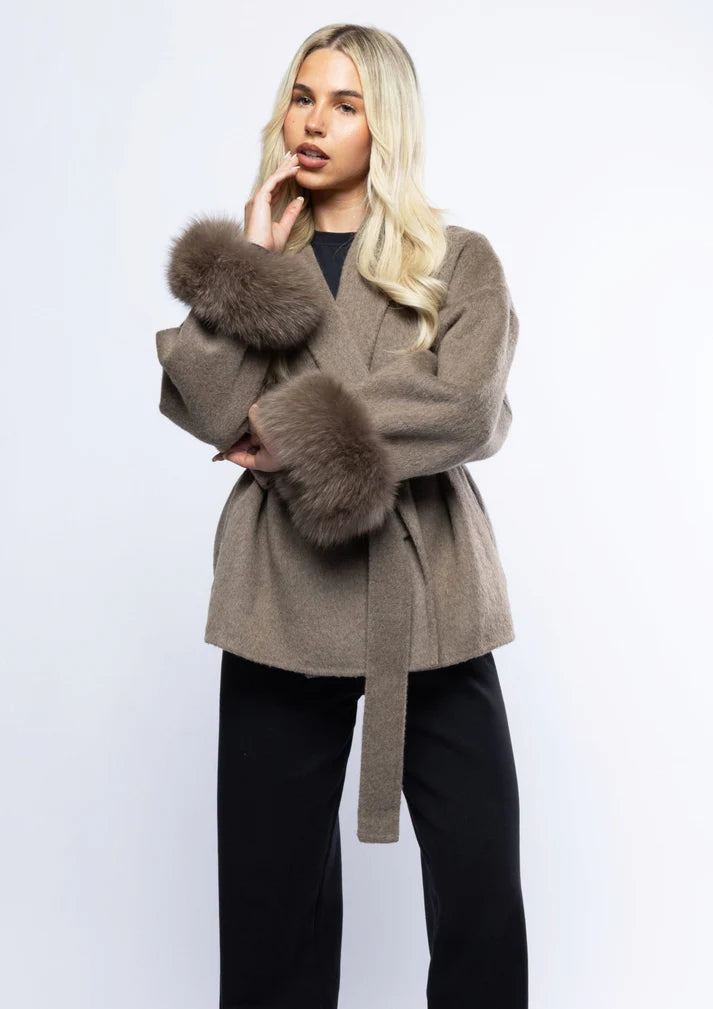 WOOLCOAT WITH FUR