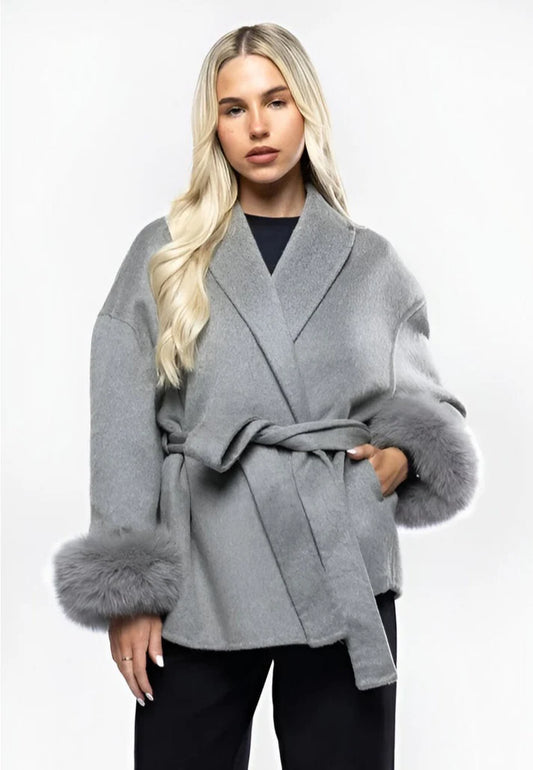 WOOLCOAT WITH FUR