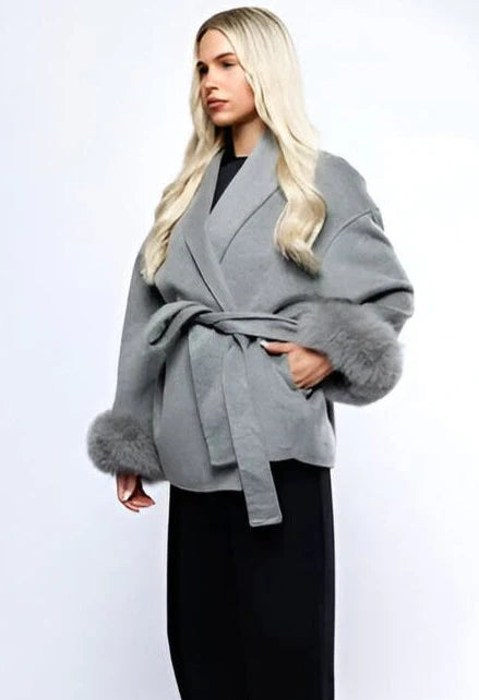 WOOLCOAT WITH FUR