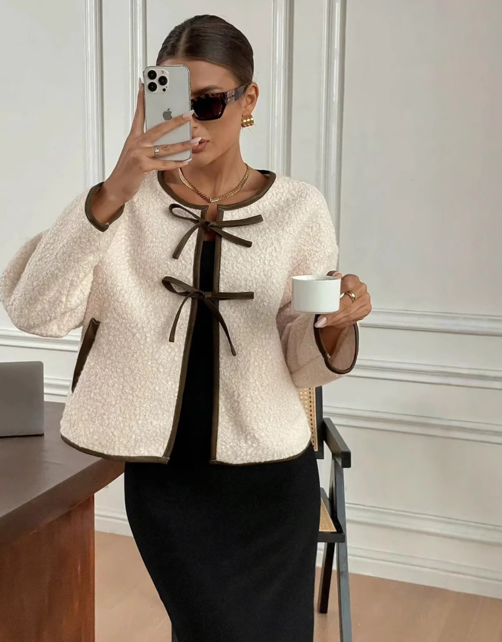 BELINDA CARDIGAN MIT SCHLEIFE