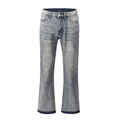 FLARED JEANS – GRAUER STONEWASH-STYLE