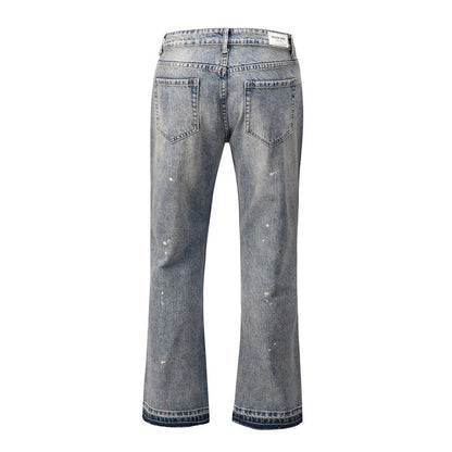 FLARED JEANS – GRAUER STONEWASH-STYLE