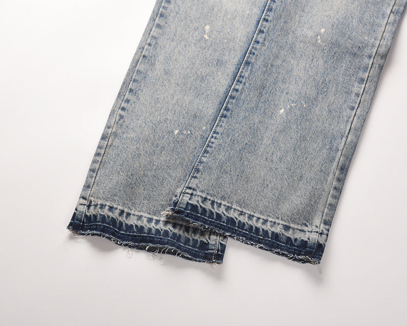 FLARED JEANS – GRAUER STONEWASH-STYLE