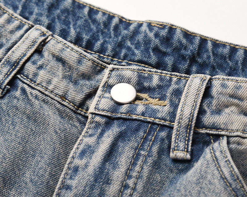 FLARED JEANS – GRAUER STONEWASH-STYLE