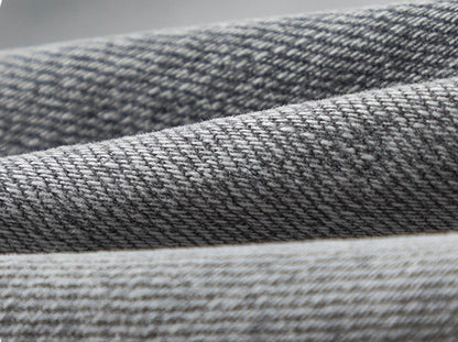 GRAUE STONEWASHED-JEANS