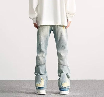 DESTROYED URBAN JEANS – SPLASHED & EDGY