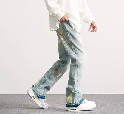 DESTROYED URBAN JEANS – SPLASHED & EDGY