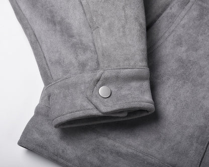 GREY SUEDE JACKET – VIRAL & STYLISH