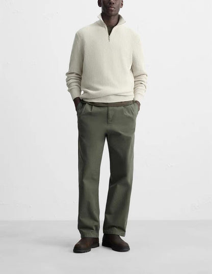 HALBZIP-STRICKPULLOVER