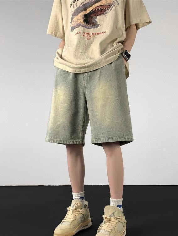 ZEMENT-DENIM SHORTS – MINIMAL & MODERN