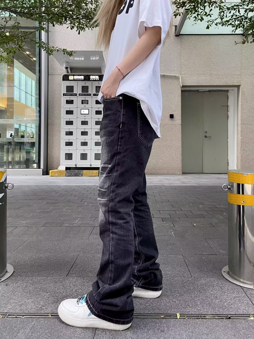 GEWASCHENE STREETWEAR-JEAN