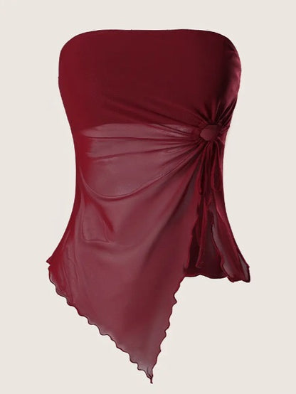 TRÄGERLOSES BANDEAU-TOP