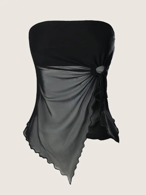 TRÄGERLOSES BANDEAU-TOP