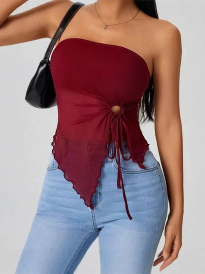 TRÄGERLOSES BANDEAU-TOP