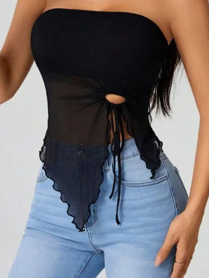 TRÄGERLOSES BANDEAU-TOP