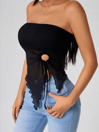 TRÄGERLOSES BANDEAU-TOP