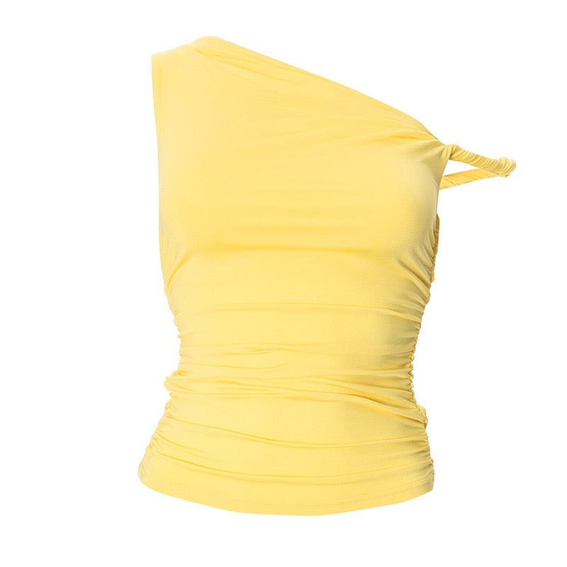 CROP-TOP MIT EINEM SCHULTERTRÄGE