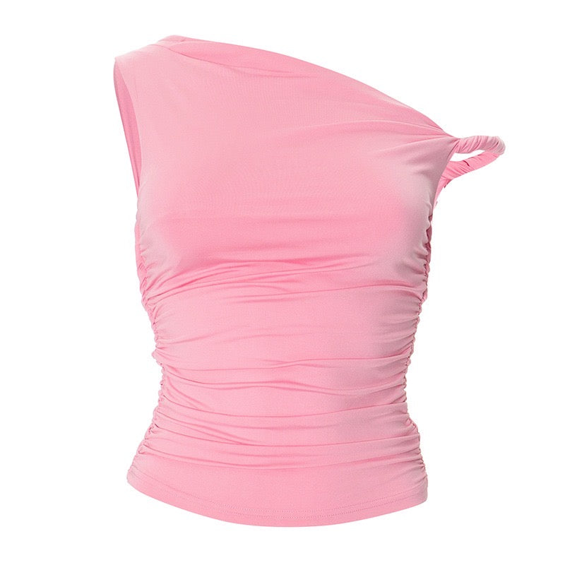 CROP-TOP MIT EINEM SCHULTERTRÄGE