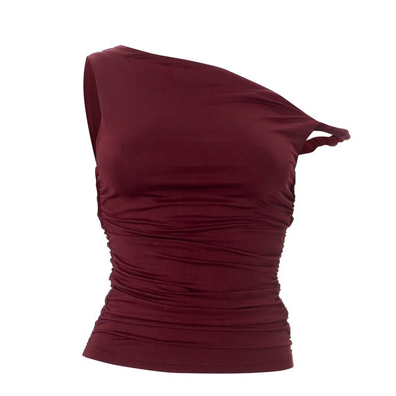 CROP-TOP MIT EINEM SCHULTERTRÄGE