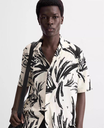 LEICHTES HEMD MIT PALMEN-PRINT