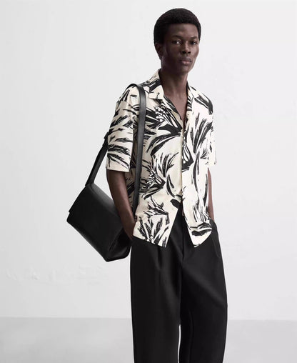 LEICHTES HEMD MIT PALMEN-PRINT