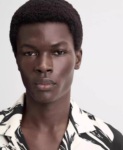 LEICHTES HEMD MIT PALMEN-PRINT