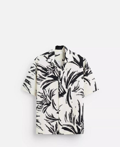 LEICHTES HEMD MIT PALMEN-PRINT