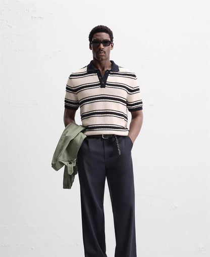 POLOSHIRT MIT STREIFENDESIGN