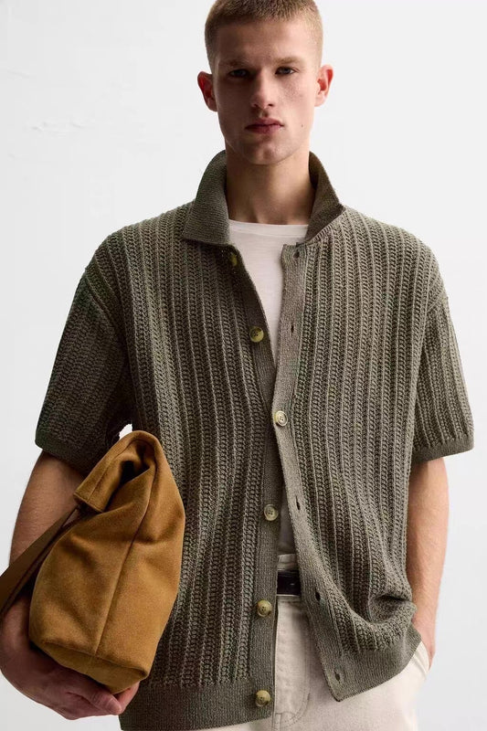 GESTRICKTES SOMMERHEMD