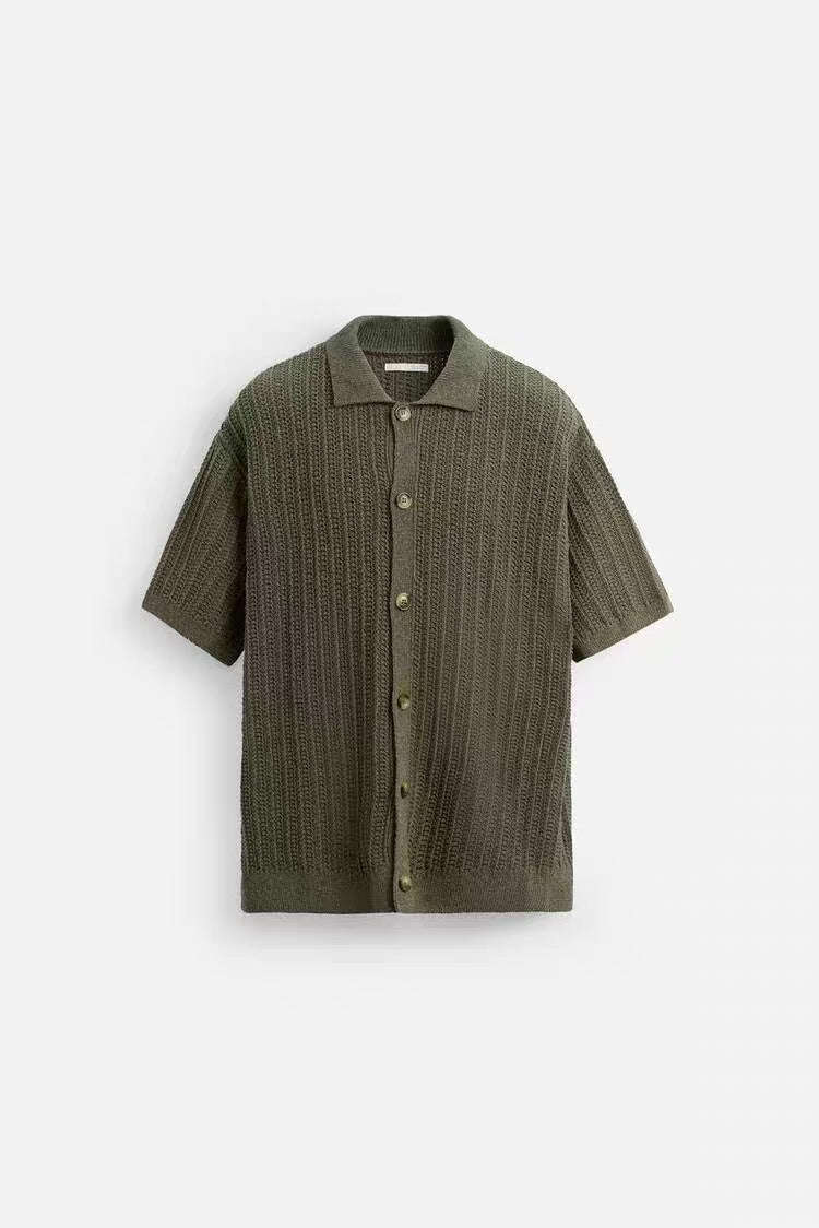 GESTRICKTES SOMMERHEMD