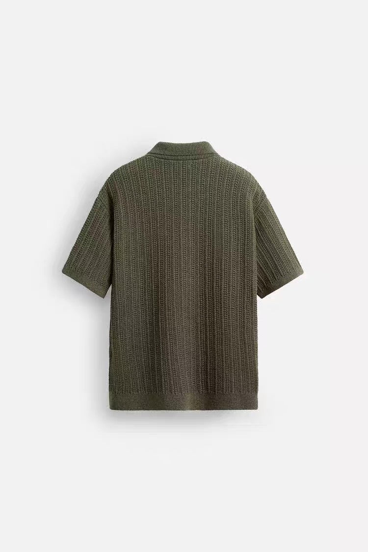 GESTRICKTES SOMMERHEMD