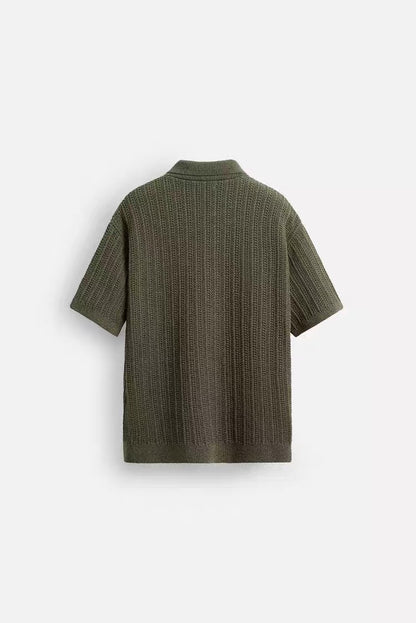 GESTRICKTES SOMMERHEMD