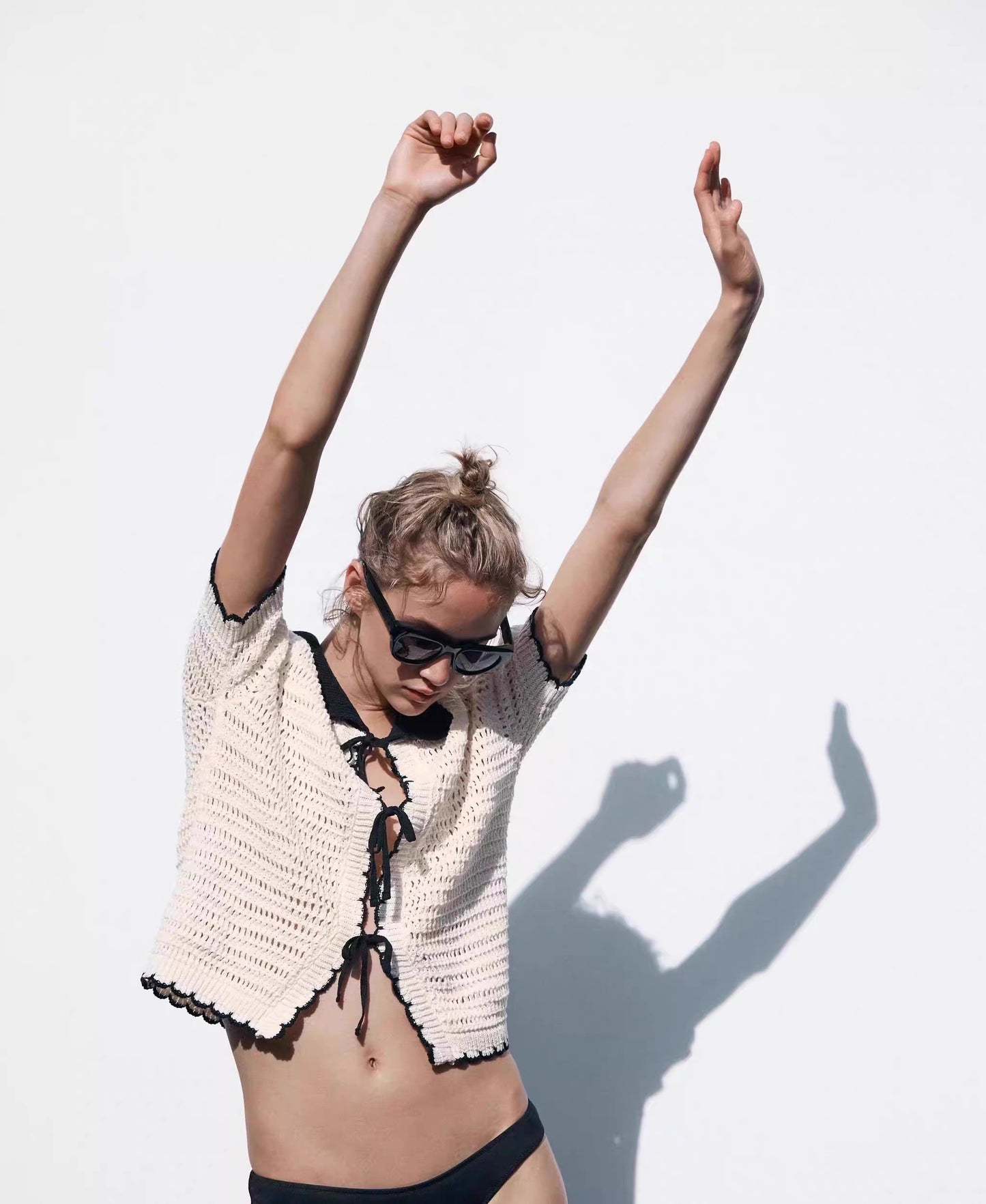 GESTRICKTE DAMENBLUSE