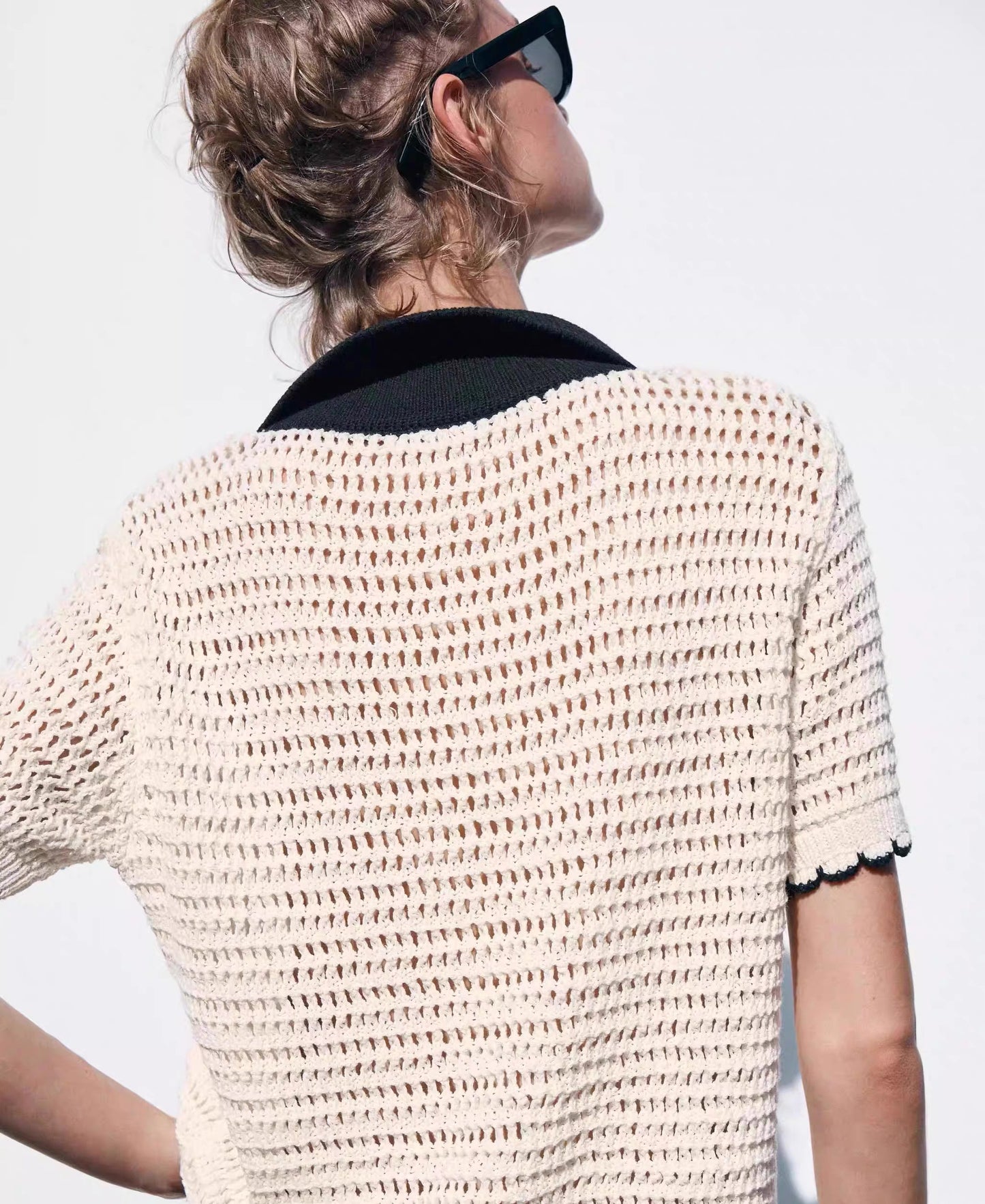 GESTRICKTE DAMENBLUSE