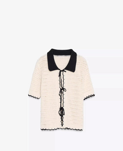 GESTRICKTE DAMENBLUSE