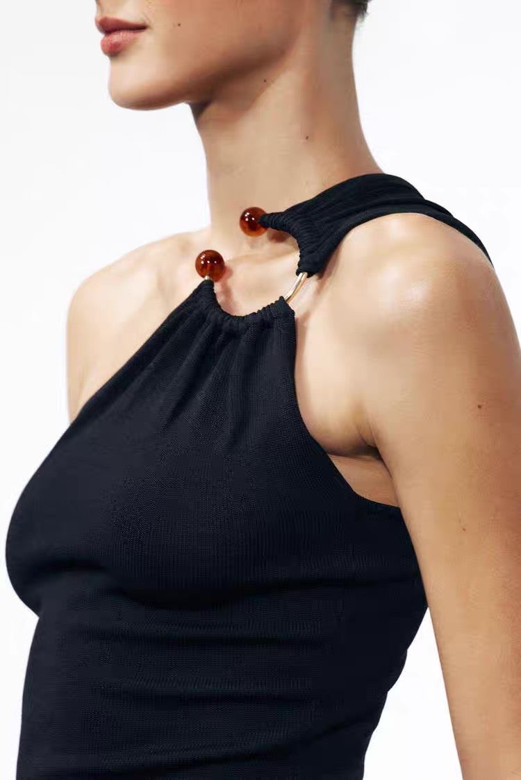 DESIGNER-STRICKOBERTEIL MIT DETAIL-APPLIKATION