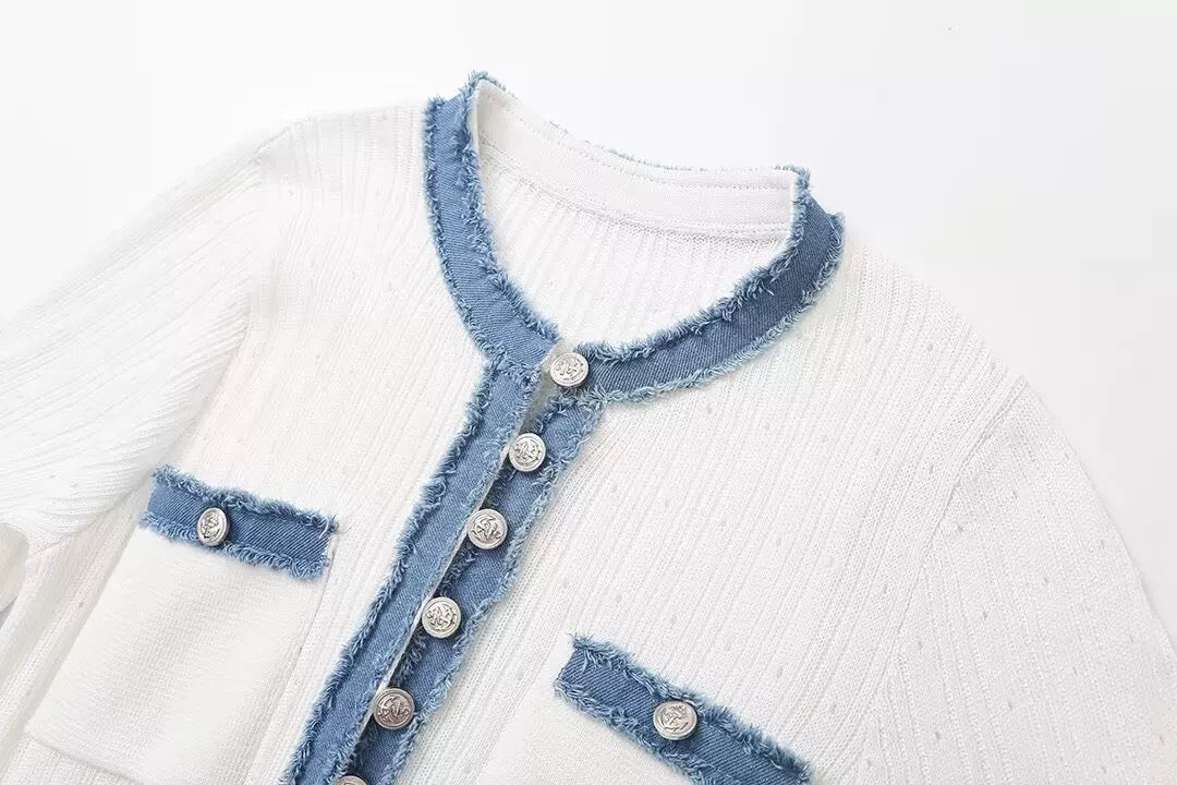 BLUE & WHITE SOMMERKLEID