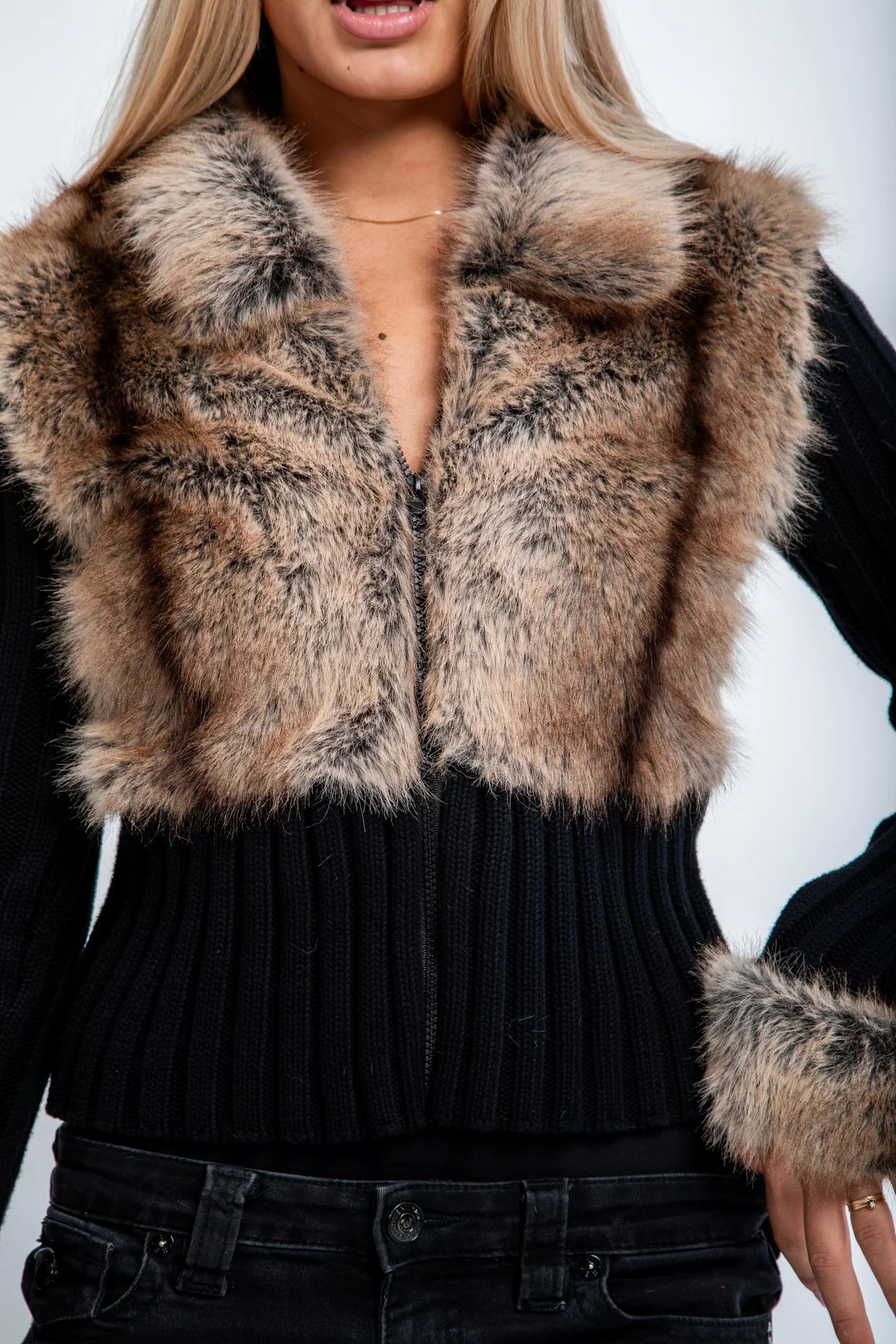 SCHNEE GLOW STRICKJACKE