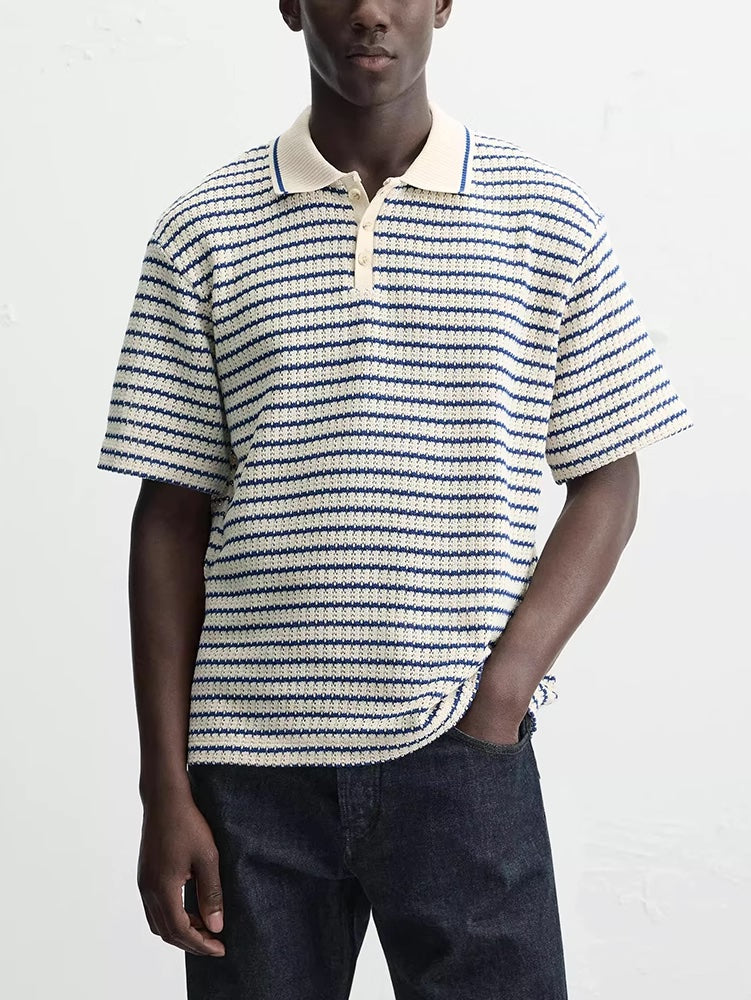 KLASSISCHES POLOSHIRT MIT STREIFEN