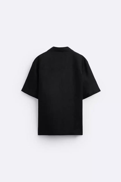 LEICHTES SOMMERHEMD IN UNIFARBE